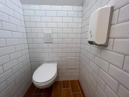 Shared toilets in Erjavčeva's hut