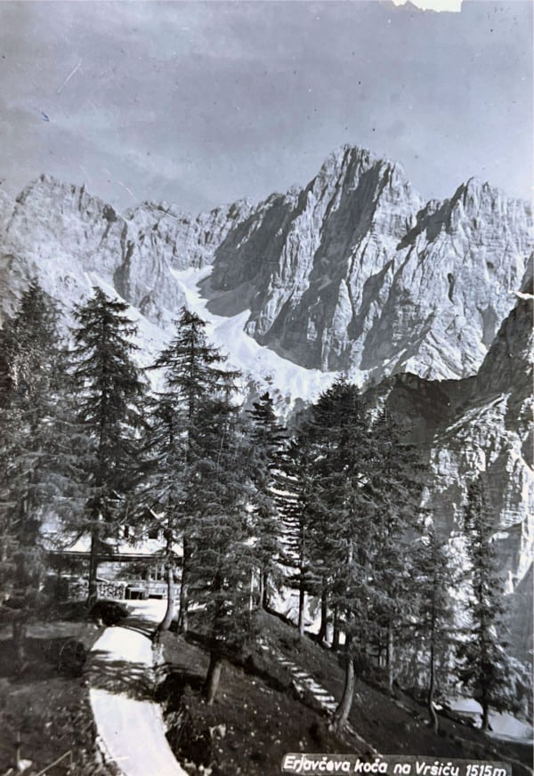 Postcard from Erjavčeva koča